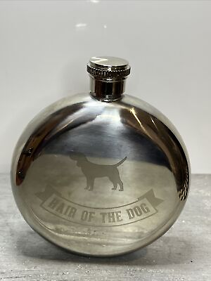 #ad Hair of the Dog Stainless Portable Pocket Liquor Flask EMPTY Collectable Tin Can AU $25.00