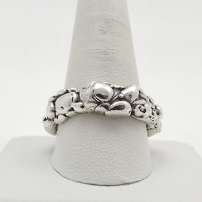 #ad Handmade Sterling Silver Modernist Brutalist Bodies Art Wedding Band Thumb Ring $261.25
