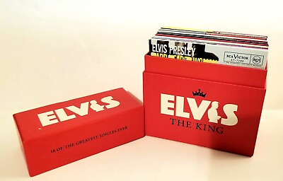 #ad Elvis Presley The King 18 Greatest Singles Ever Limited Ed Box Set $59.99