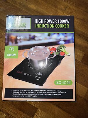 #ad EcoChef Cook Smarter High Power 1800W Induction Cooker EC IC01 $39.99