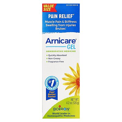 #ad Boiron Arnicare Gel Pain Relief Unscented 4 1 oz 120 g Paraben Free $19.38