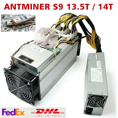 #ad BITMAIN BTC BCH Bitcoin Antminer S9 13.5T w 1800W PSU Miner Power Supply INSTOCK $658.34