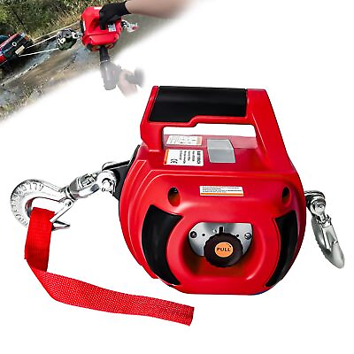 #ad Portable Drill Winch 750LBS Drill Powered Winch with Alloy Steel Wire Rope 40FT $127.39