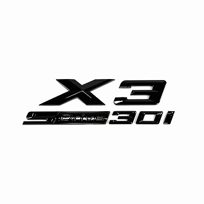 #ad for X3 Series Gloss Black Emblem X3SDrive30i Number Letters Rear Trunk Badge $24.99