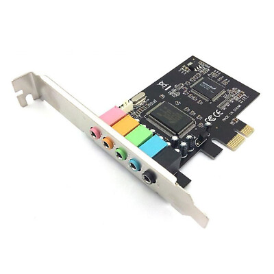#ad PCI Express PCI E 5.1 Ch 6 Channel PCIE Audio Digital Sound Card Adapter New $15.90