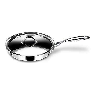 #ad Stahl Triply Stainless Steel Artisan Frypan with Lid 4424 24 cm 1.8 Liters $99.03
