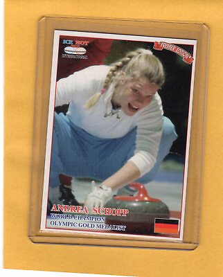 #ad 1993 Ice Hot International Curling Card #36 Andrea Schopp Germany C $5.00