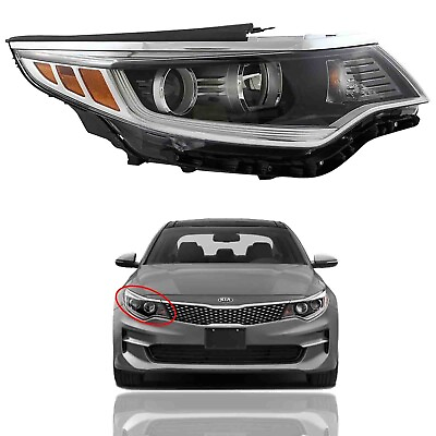 #ad For 2016 2017 2018 Kia Optima Headlight Assembly Passenger 92102D5000 with Bulb $106.95