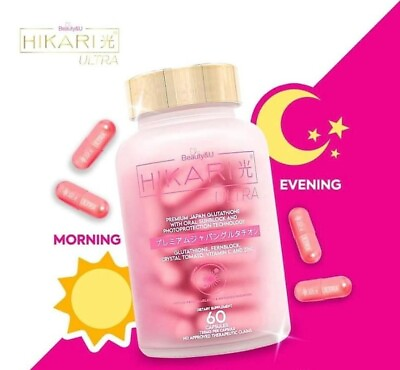 #ad 2 Bottles Hikari Premium Japan Glutathione 60 Capsules FDA Approved AU $53.50