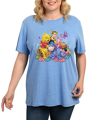 #ad Winnie The Pooh Eeyore Tigger Piglet T Shirt Womens Plus Size $19.99