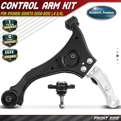 #ad 2x Front Lower Control Arm w Ball Joint for Hyundai Sonata 2006 2010 L4 2.4L $75.99