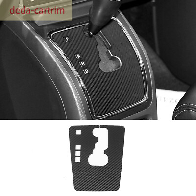#ad Carbon Fiber Gear Shift Sticker Decal Cover For Jeep Compass 07 16 Patriot 11 16 $11.29