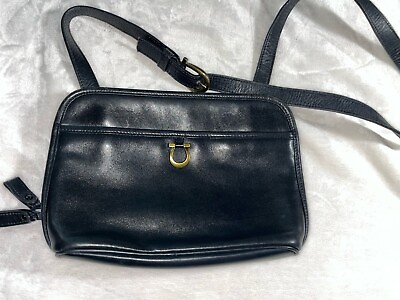 #ad Vintage Etienne Aigner Black Leather Shoulder Bag $13.00