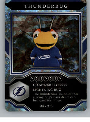 #ad Mascot Gaming Cards Sparkle #M 25 Thunderbug Tampa Bay Lightning $26.85