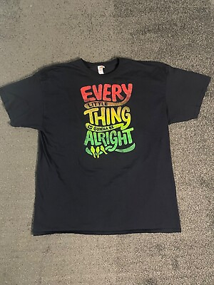 #ad EVERYTHING LITTLE THING IS GONNA BE ALRIGHT GRAPHIC T SHIRT MENS XXL $6.79