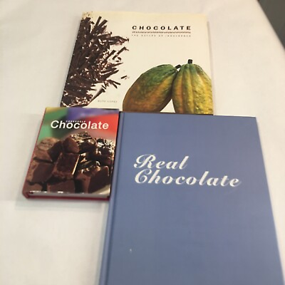 #ad 3 Chocolate books Hardcover with Dust Jacket Ruth Lopez Chantal Cody $12.00