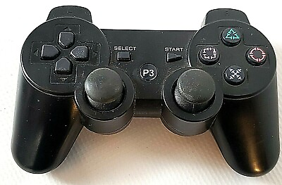 #ad P3 Wireless Controller Model CECHZC2U Black Works Great For Sony Play Station 3 $19.95
