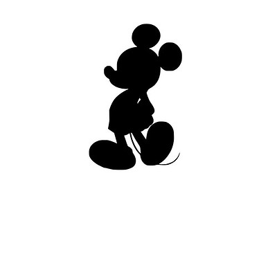 #ad Mickey Mouse Silhouette Decal Sticker for Macbook Laptop Car Window Wall Decor $8.85