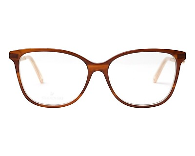 #ad Swarovski SK 5304 047 Brown amp; Gold Plastic Eyeglasses Frame 53 14 140 SW 5304 RX $329.00