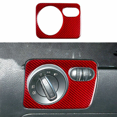 #ad For Volkswagen Golf MK6 2010 2013 Red Fiber Function Control Button Frame Trim $25.78