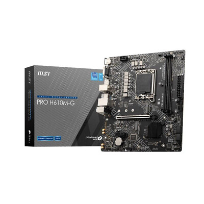 #ad Mainboard MSI Intel H610 LGA1700 Micro ATX Memory DDR5 Memory slots 2 1xP $175.99