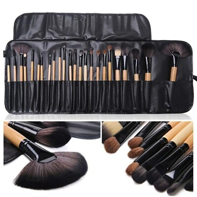 #ad 24 pcs Makeup Brush Set Professional Cosmetics Brushes Eyebrow Make Up Tools NEW $15.99