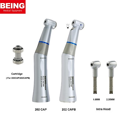 #ad BEING Dental 1:1 Fiber Optic Contra Angle Handpiece INTRA Head Fit KAVO 202CAP B $110.49