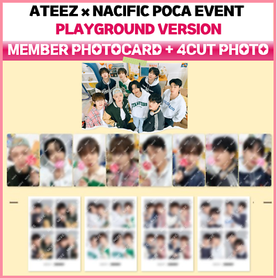 #ad Pre Order ATEEZ Nacific Playground Version Photocard amp; 4 CUT Photo event $11.00