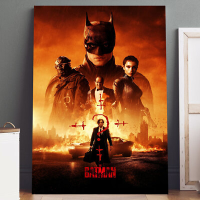 #ad Canvas Print: The Batman Movie Poster Wall Art $13.39