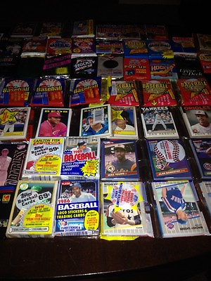 #ad Awesome Lot 200 Unopened Old Vintage Baseball Cards in Wax Cello Rack Packs $22.95