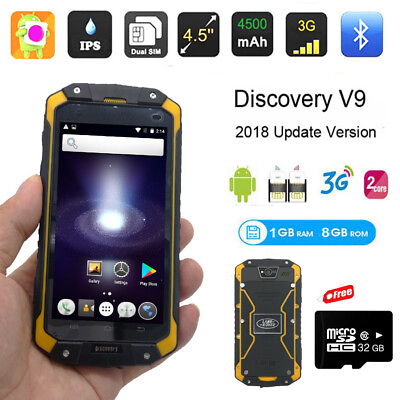 #ad Unlocked 3G Rugged Discovery V9 Smartphone Dual Core 4.5quot; Outdoor Android Phone $338.00