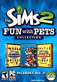 #ad The Sims 2 Fun With Pets Video Game PC Collection Family Fun Mansion Garden NEW $17.49