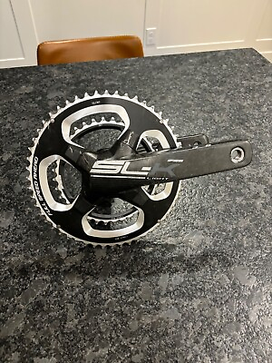 #ad FSA 36 52 SL K carbon lite road bike crank set with L sided Stages power meter $400.00
