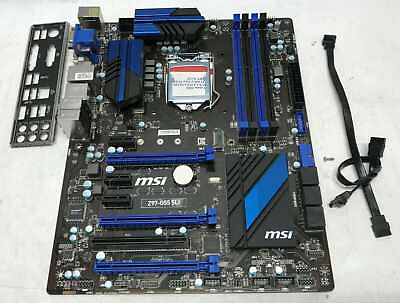 #ad MSI Z97 G55 SLI Motherboard Intel Z97 LGA1150 DDR3 M.2 ATX Blue WITH BOX $165.99