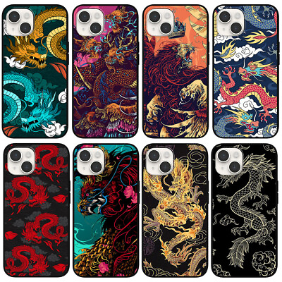 #ad Oriental Art Dragon Case For iPhone 15 14 13 12 11 Pro Max Plus Mini XR X SE 8 7 $6.99
