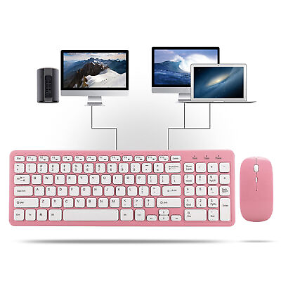 #ad Wireless Mouse Keyboard Set Office Gaming for Notebook Computer 3‑Speed Micro $22.26