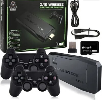NEW Game Stick 2.4g Wireless Controller Gamepad Arcade Gaming for Everyone 64GB $55.00