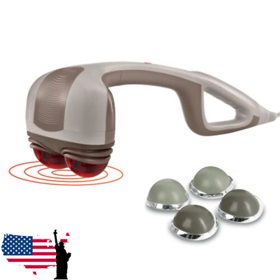 #ad Percussion Action Massager with Heat and Dual Pivoting Heads Fast shipping A $38.59