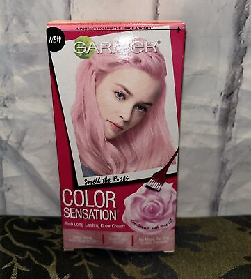 #ad Garnier Color Sensation Hair Color Cream Smell The Roses 9.20 Light Pink $14.99