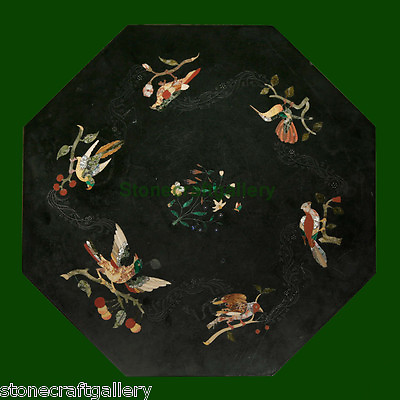 #ad 24quot; Table Top Marble Inaly WorkPietra dura​ Craft Handmade Home Decor for Gift $967.90