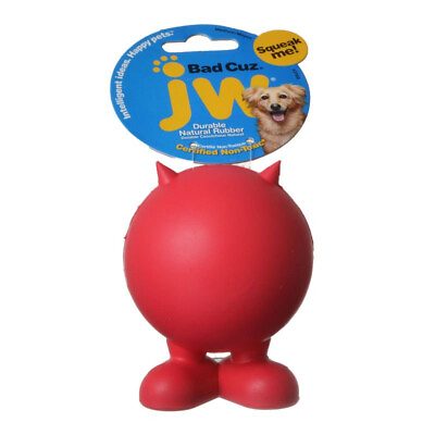 #ad JW Pet Bad Cuz Squeaker Durable Natural Rubber Dog Toy $16.99