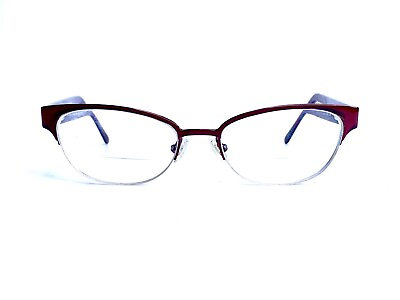 #ad Kate Spade NY Red Metal Half Rim Cat Eye Eyeglasses Shayla 0W45 49 17 135 $78.40