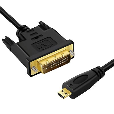 #ad Micro Hdmi To Dvi Cable 6Ft Micro Hdmi 1.4 To Dvi 241 Pin Male To Male Cable $22.70