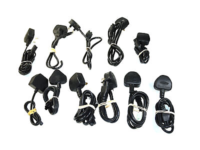 Lot of 11 Type G Grounded Electrical Outlet Power Cables Mickey Mouse Figure 8 $16.49