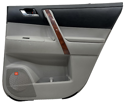 #ad 10 13 Toyota Highlander Limited Rear Door Trim Panel RH Passenger Side Gray JBL $170.99