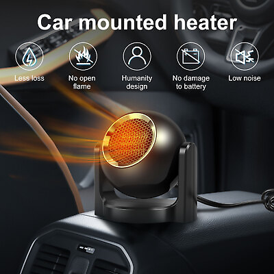 #ad 150W Electric Car Heater 12VDC Cooling Fan Defogger Defroster Demister Portable✡ $23.29
