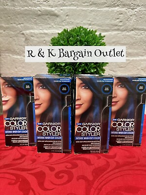 #ad 4 Garnier Color Styler Intense Wash Out Hair Color Blue Burst Zero Damage Read $17.56