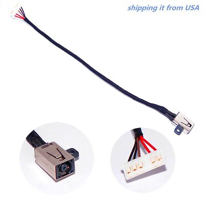 #ad NEW DC POWER JACK HARNESS PLUG IN CABLE FOR DELL Inspiron 14 3000 3458 Series $8.99