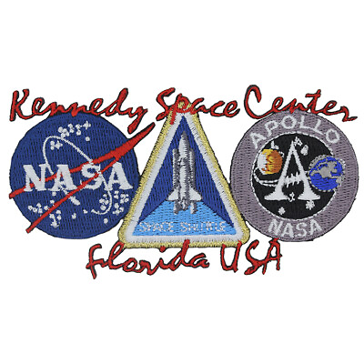 NASA SPACE SHUTTLE APOLLO Embroidered 3 Emblem Patch ALL ONE PIECE $3.50