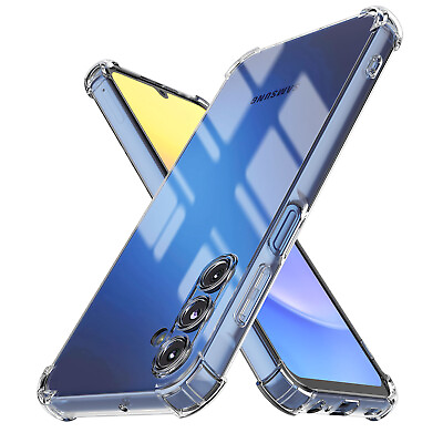 #ad Clear Phone Case for Samsung GalaxyA15 5G with Screen Protector Shockproof Cover $7.19